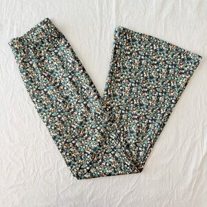 Billabong Floral Print Leggings - Black and White